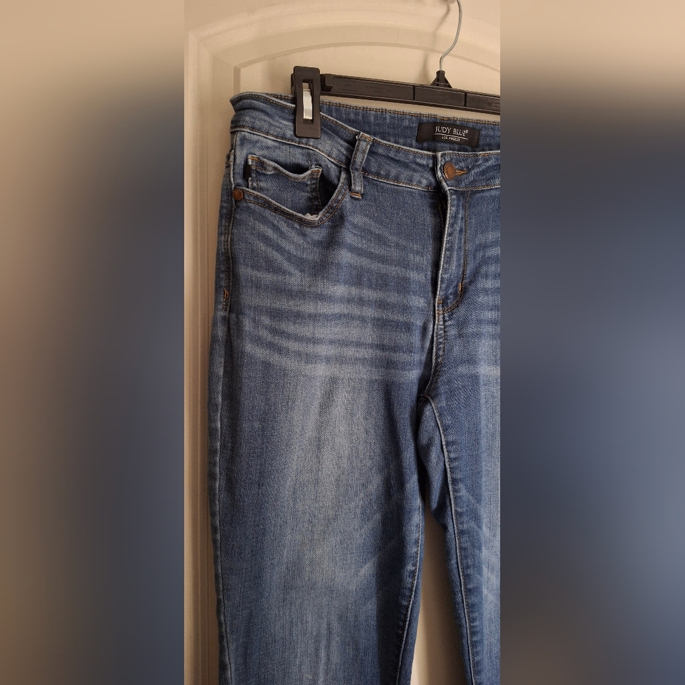 Judy Blue Indigo Denim Women's Jeans Relaxed Fit Sz 31 Boho Casual Travel Office - Picture 9 of 10